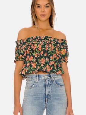 Free People One‎ Suki Off-Shoulder Top | Size Medium